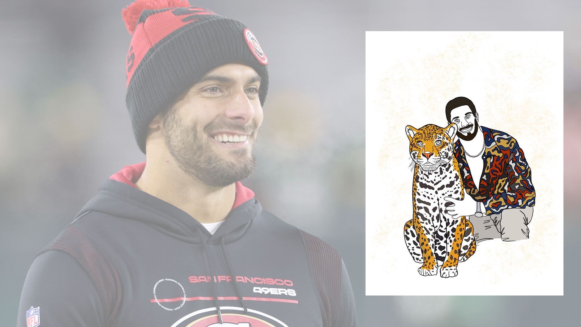 
                <strong>Tag 58</strong><br>
                Jimmy Garoppolo als "Joe Exotic" in der Serie "Tiger King". 
              