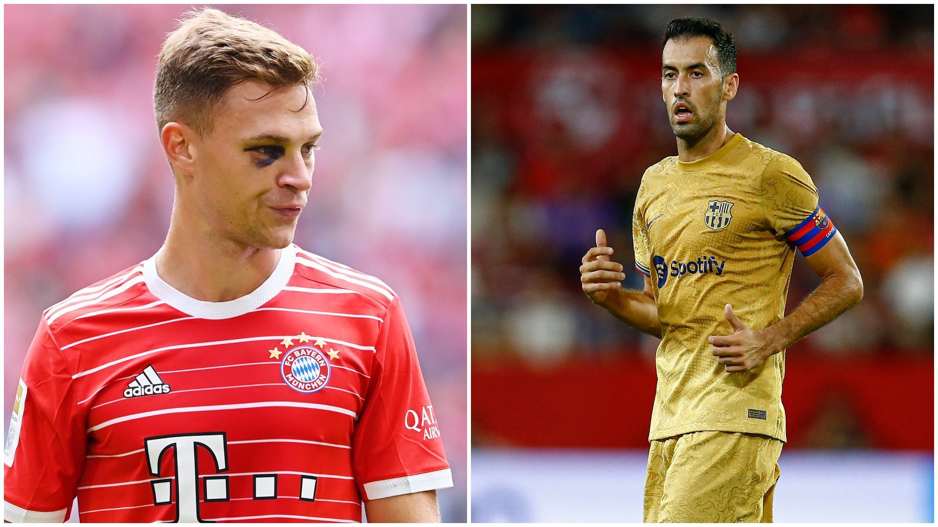 
                <strong>Zentrales Mittelfeld: Joshua Kimmich vs. Sergio Busquets</strong><br>
                Busquets glänzt als ruhiger und überlegter Stratege, Kimmich geht als aggressiver Leader voran. Ungleicher könnte das Duell - rein vom Spielertyp her - in der Mittelfeldzentrale kaum sein. Beide verfügen unbestritten über hohe Qualitäten im Passspiel, wobei Kimmichs Chipbälle in den Rücken der Abwehr nochmal eine Klasse für sich sind. Zudem ist der deutsche Nationalspieler der bessere Zweikämpfer, was letztlich auch den Ausschlag gegenüber dem mit seiner Übersicht und seinem Raumgefühl glänzenden Spanier gibt. Punkt für Bayern, 5:3.
              