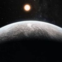 Artists’s impression of one of more than 50 new exoplanets found by HARPS: the rocky super-Earth HD 85512 b