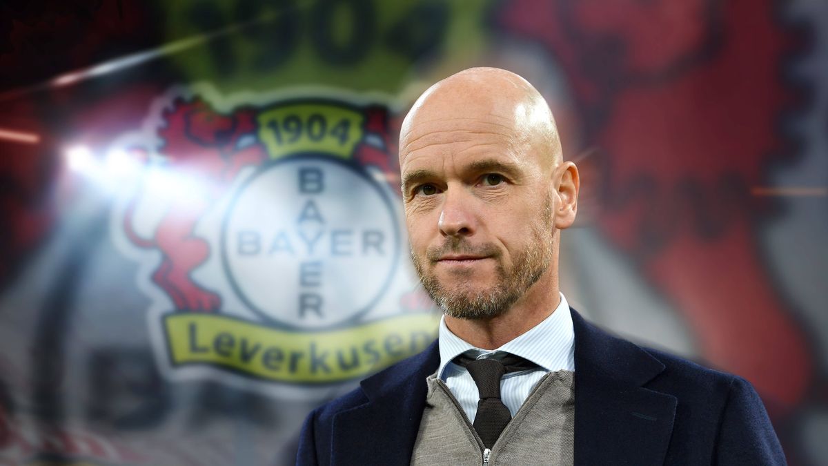 FOTOMONTAGE: Erik TEN HAG wird als Nachfolger von Xabi ALONSO als Trainer bei Bayer Leverkusen gehandelt. ARCHIVFOTO: Einzelbild,angeschnittenes Einzelmotiv,Portraet,Portrait *** PHOTOMONTAGE Erik ...
