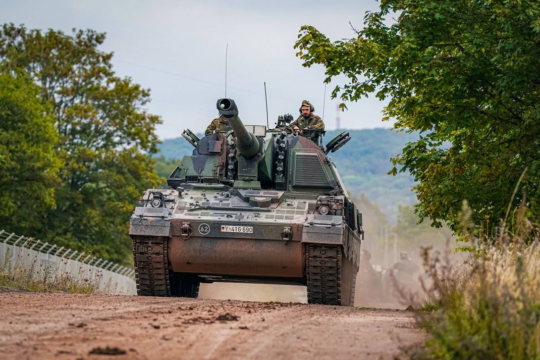 Die Bundeswehr bei einer Militärübung: