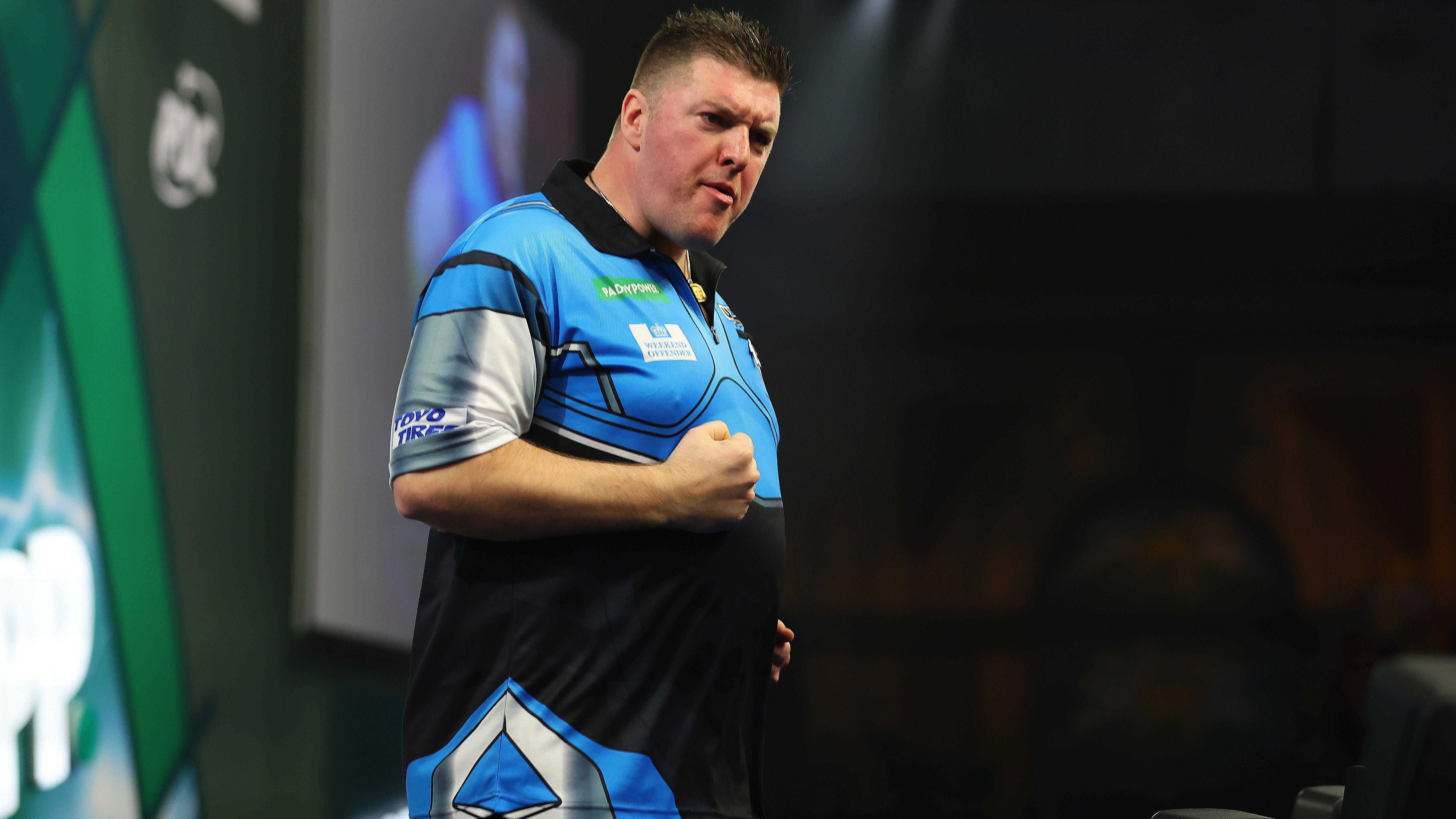 <strong>Platz 29: Daryl Gurney (NIR)</strong><br>- Preisgeld in Pfund: 259.750<br>- Veränderung im Vergleich zu unmittelbar nach der WM: -3