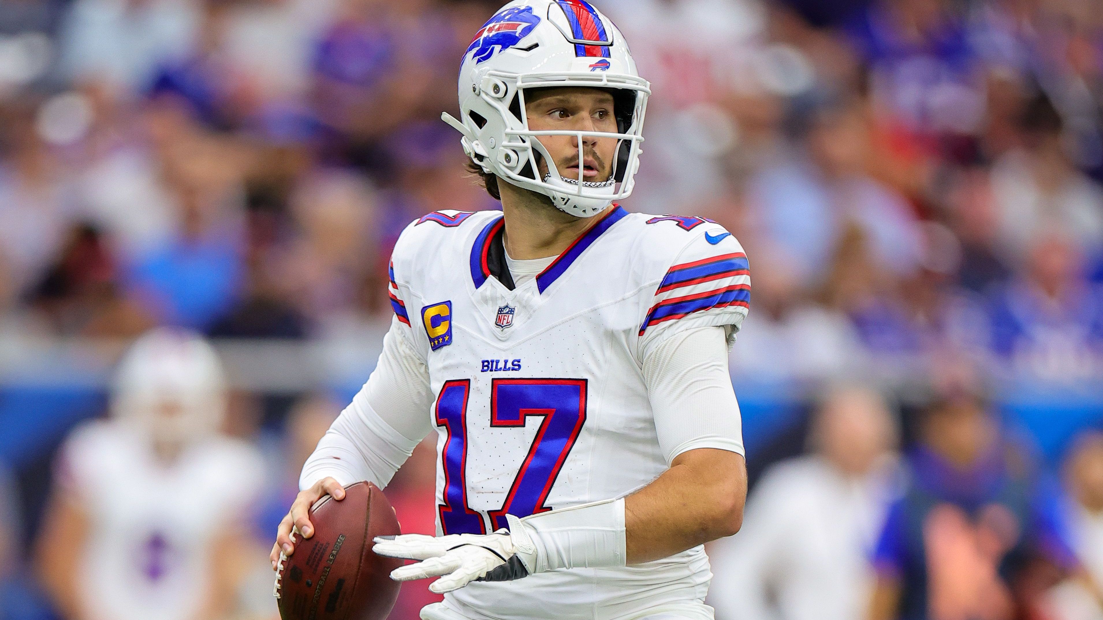 <strong>Platz 15: Josh Allen (Buffalo Bills)</strong><br> Durchschnittsgehalt: 43.005.667 US-Dollar<br> Kosten pro Yard Raumgewinn 2024: 38.919 US-Dollar (1.105 Yards)<br> Kosten pro Touchdown: <strong>4.300.567 US-Dollar</strong> (10 TDs)