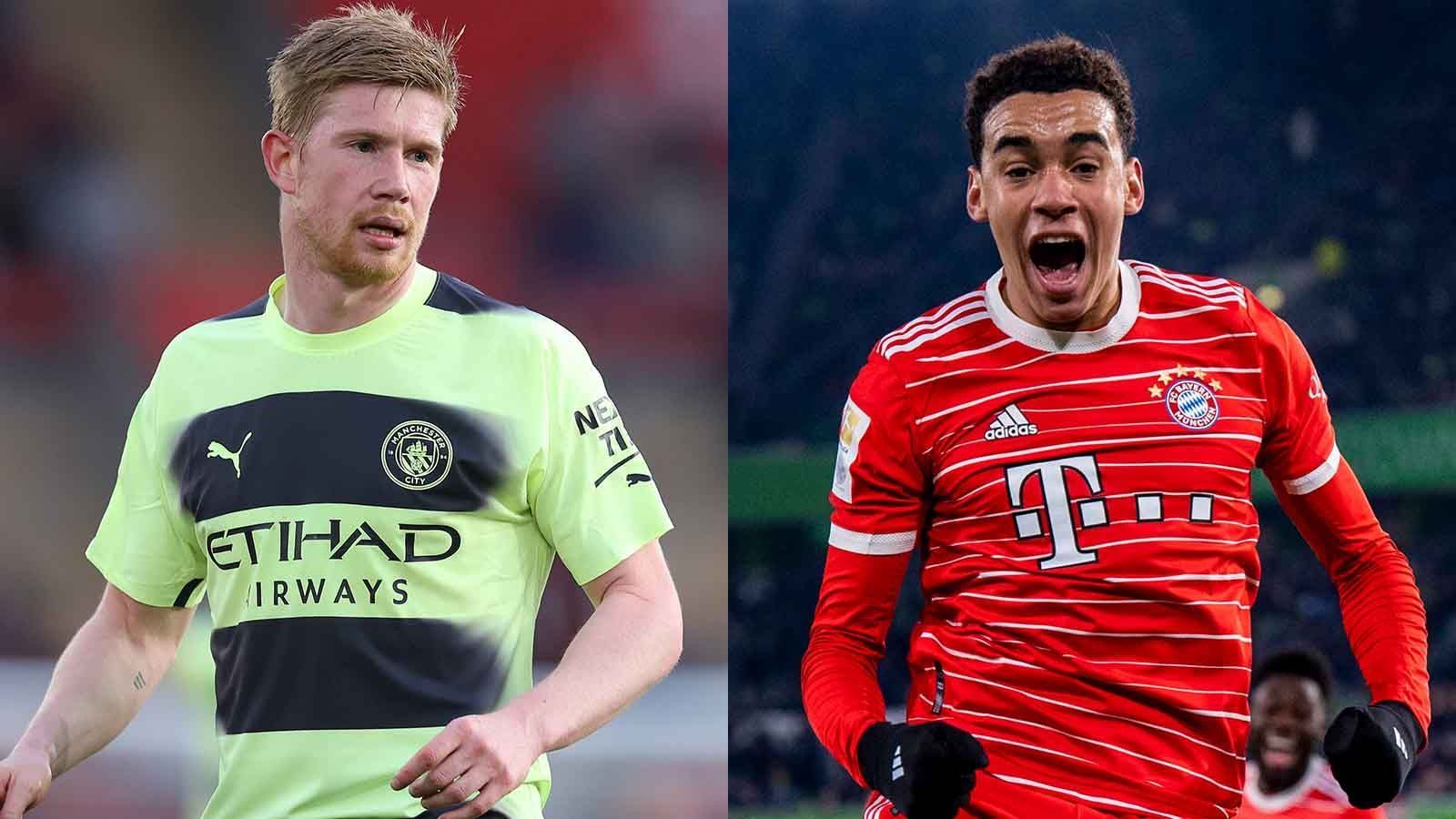 
                <strong>Zehner: Kevin De Bruyne vs. Jamal Musiala</strong><br>
                Musiala gehört definitiv die Zukunft, aber De Bruyne die Gegenwart. "KDB" verkörpert in so ziemlich allen Belangen absolute Weltklasse: Ballsicherheit, Übersicht, Torgefahr, Explosivität und Konstanz. Da kann Musiala, der auch schon mit seinen erst 20 Jahren überragende und geniale Phasen hatte, aktuell nicht ganz mithalten. Seit Jahresbeginn ist nicht direkt der Wurm bei Musiala drin, aber diese unglaubliche Leichtigkeit aus dem ersten Halbjahr 2022/23 fehlt ihm etwas und die unglücklichen Aktionen wie das Handspiel im Pokal gegen Freiburg häuften sich zuletzt. An einem guten Tag kann man Musiala durchaus auf Augenhöhe mit De Bruyne sehen, aber aktuell ist der City-Star stärker. Fazit: Vorteil Manchester - 3:3
              