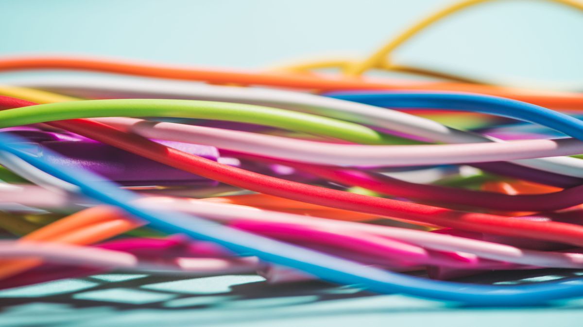 Group of Colorful Cables