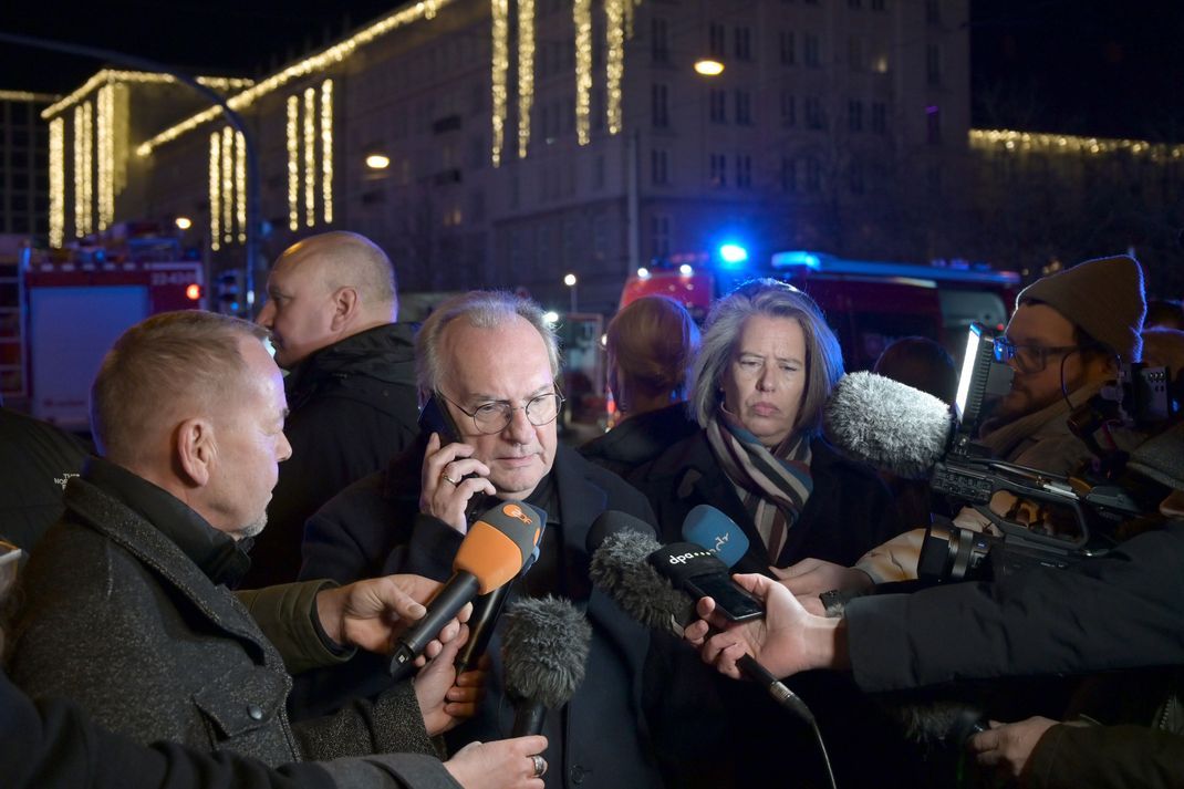 Reiner Haseloff, Ministerpräsident von Sachsen-Anhalt, gibt ein Statement ab zu dem Anschlag auf den Weihnachtsmarkt in Magdeburg. 