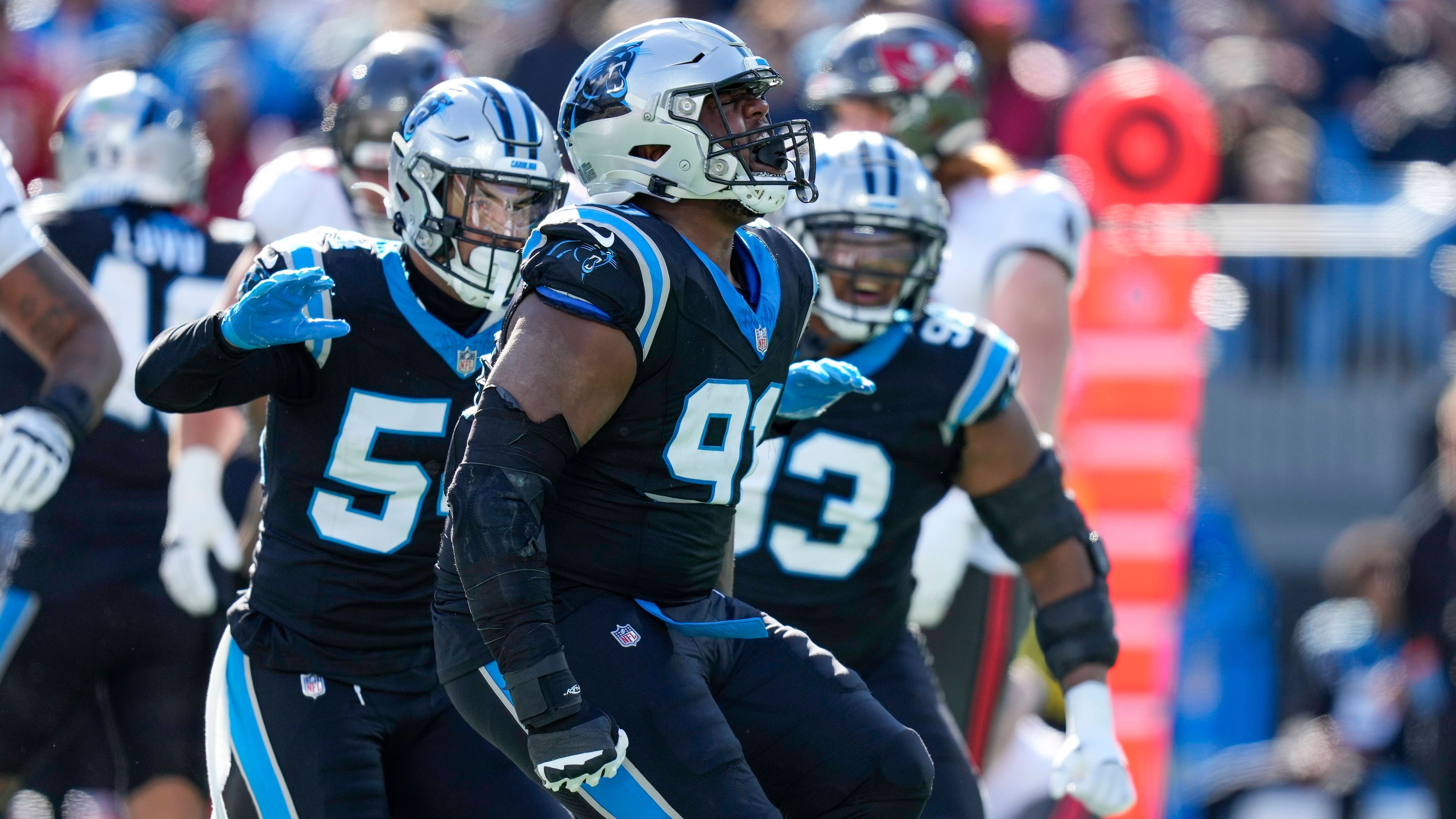 <strong>9. Platz: Carolina Panthers - 103 <strong>Flaggen</strong></strong><br>Yards: 845