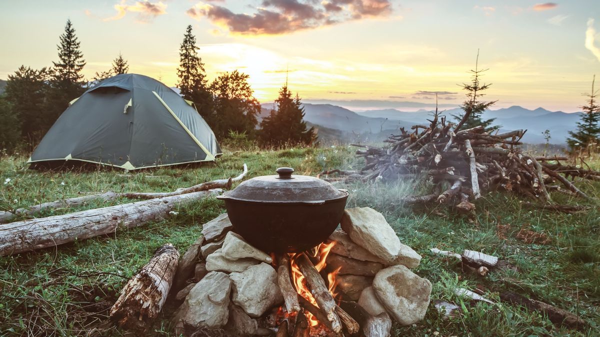 Campingzelt in der Natur