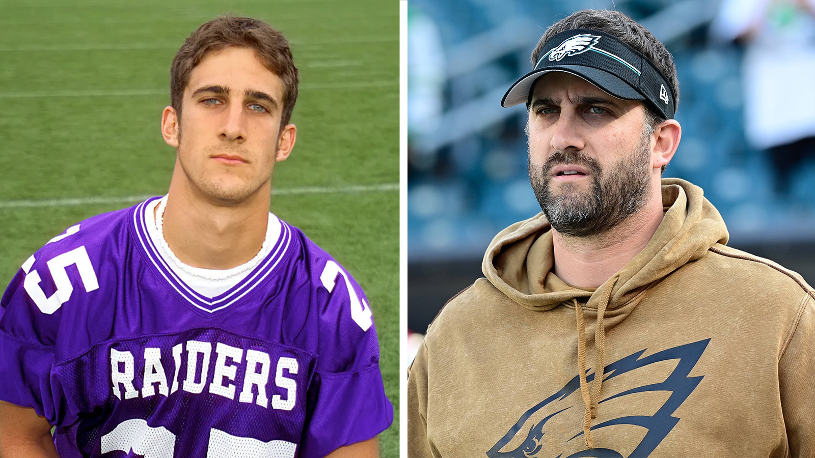 <strong>Nick Sirianni (Philadelphia Eagles)</strong><br>Position: Wide Receiver<br>College: Mount Union<br>NFL: -