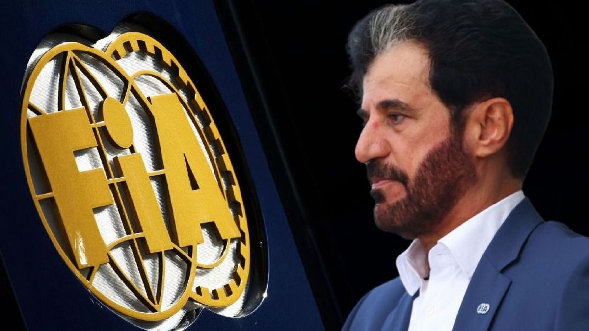 Mohammed bin Sulayem neben einem FIA-Logo (Fotomontage)