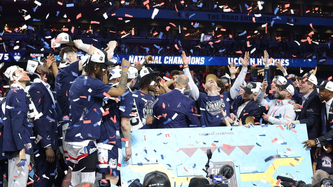 UConn ist der College-Basketball-Champion 2024.