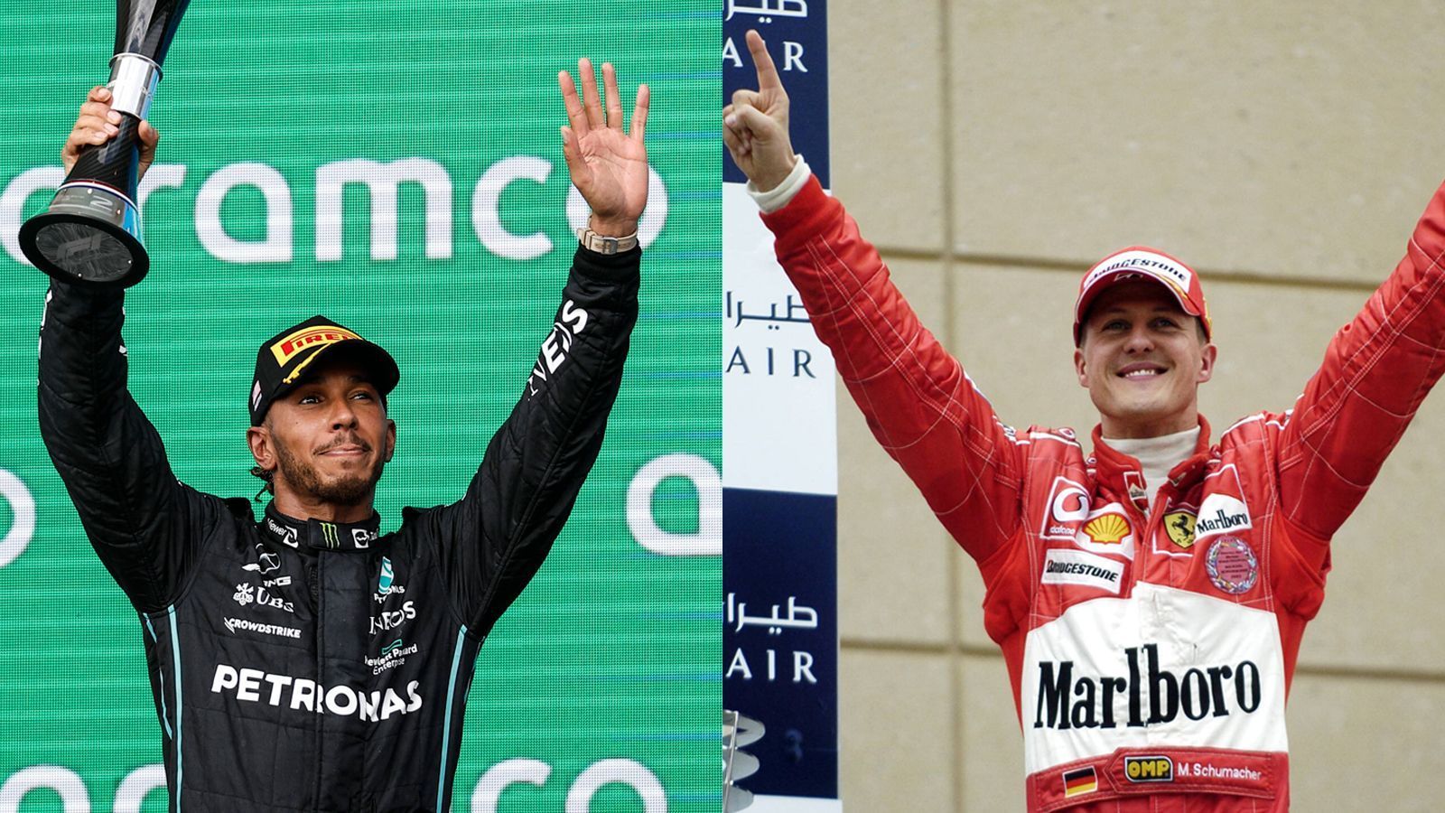
                <strong>Klaut Hamilton den nächsten Schumi-Rekord?</strong><br>
                Auch Lewis Hamilton könnte Michael Schumacher noch einen Rekord streitig machen. Gewinnt er eines der letzten drei Rennen in Mexiko, Brasilien oder Abu Dhabi hätte der Brite die meisten Saisons in Folge mit mindestens einem Sieg zu verbuchen. Aktuell haben die beiden G.O.A.T.'s des Motorsports in jeweils 15 aufeinanderfolgenden Saisons mindestens einen Rennsieg errungen. Aufgrund der diesjährigen Performance des Mercedes ist es zwar eher unwahrscheinlich, dass Hamilton zum alleiningen Rekordhalter avanciert, jedoch konnte der siebenmalige Weltmeister in Austin bereits zeigen, dass er an einem guten Tag selbst in dieser Saison um Siege mitfahren kann.
              