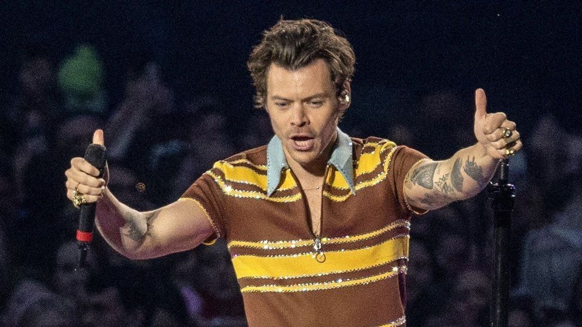 Harry Styles während eines Auftritts im letzten Jahr. Eine 35-jährige Frau aus Brasilien darf seinen Shows jetzt nicht mehr beiwohnen.