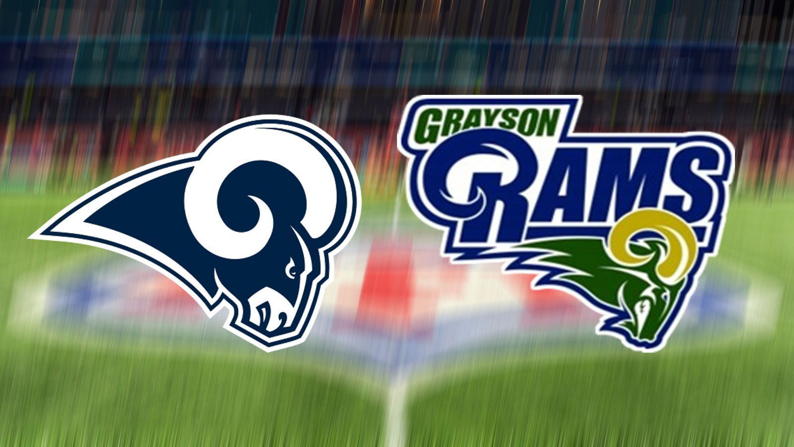 
                <strong>Grasyon Rams (High-School-Team)</strong><br>
                Heimat: Loganville, GeorgiaÄhnliches NFL-Logo: Los Angeles Rams (l./ aus Los Angeles, California)
              