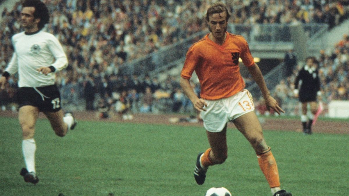 Johan  Neeskens im WM-Finale 1974