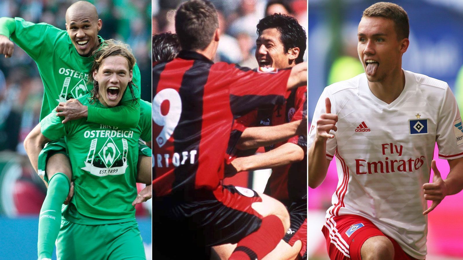 
                <strong>Diese Klubs konnten am 34. Spieltag den Abstieg noch vermeiden</strong><br>
                Zwei Punkte und vier Tore trennen den SV Werder Bremen nach dem 33. Spieltag von Platz 16, der die Hanseaten noch in die Relegation retten würde. Die letzte Chance, dem Abstieg noch entgehen zu können. Ein schwieriges Unterfangen, doch bekanntlich stirbt die Hoffnung zuletzt. Seit Einführung der Drei-Punkte-Regel zur Saison 1995/96 ist es schon einigen Teams gelungen, am letzten Spieltag trotz ähnlich prekärer Lage den Abstieg noch zu vermeiden - entweder direkt oder über den Erfolg in der zur Saison 2008/09 wieder eingeführten Relegation. ran.de gibt einen Überblick.
              