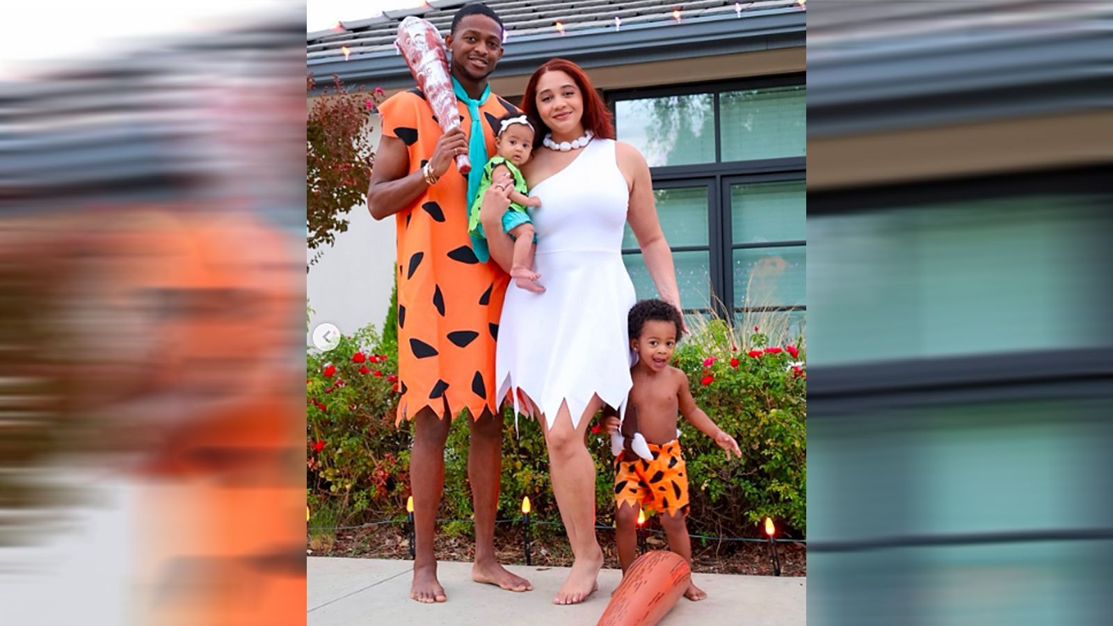 <strong>De'Aaron Fox (Sacramento Kings)</strong><br>Die komplette Familie von De'Aaron Fox widmete sich an Halloween 2024 dem Thema Flintstones. Ziemlich gelungen, oder?