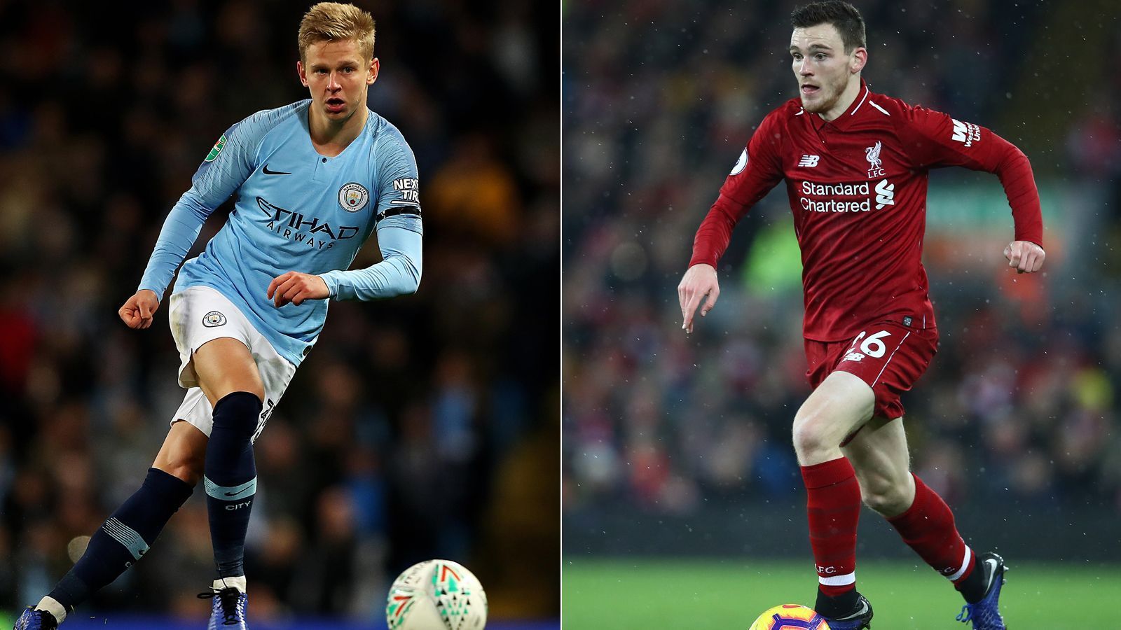 
                <strong>Linksverteidiger: Oleksandr Zinchenko vs. Andrew Robertson</strong><br>
                Durch die Rotsperre von Fabian Delph wird Pep Guardiola auch gegen den FC Liverpool wieder auf Oleksandr Zinchenko auf der linken Außenverteidigerposition setzen. Gegen den FC Southampton zeigte er über weite Strecken eine solide Leistung, legte ein Tor vor, verschuldete aber auch ein Gegentor. Aber: Andrew Robertson hat gegen ihn die Nase vorn. Der 24-Jährige ist aktuell unter Klopp gesetzt und sorgt auch offensiv für den ein oder anderen Impuls (und drei Torvorlagen).Punkt für Andrew Robertson - 1:5 
              