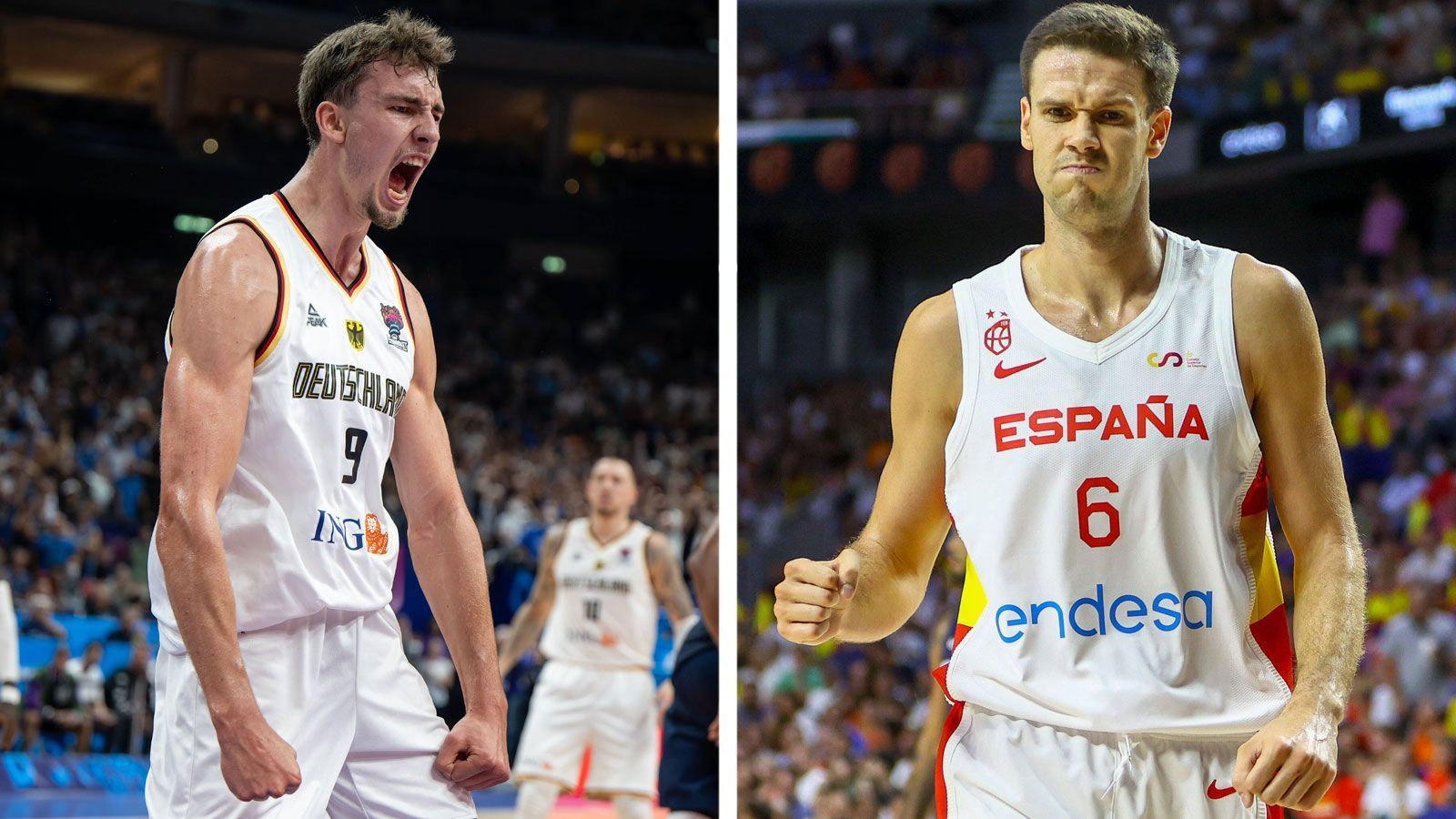 
                <strong>Small Forward: Franz Wagner gegen Xabi Lopez-Arostegui</strong><br>
                Bei den Spaniern ist durchaus denkbar, dass Xabi Lopez-Arostegui auf dem Backcourt als Shooting Guard beginnen wird, im Viertelfinale gegen Finnland war das der Fall. Aufgrund seiner starken Defense wird er in der Verteidigung wohl auf den deutschen Small Forward Franz Wagner treffen. Kein leichtes Unterfangen für den Profi von Valencia Basket. Wagner ist mit mehr als 16 Punkten im Schnitt der zweitbeste Scorer im deutschen Team. Marko Pesic bezeichnete den 21-Jährigen im exklusiven ran-Interview gar als besten deutschen Basketballer seit Dirk Nowitzki. Punkt für Deutschland, 3:0.
              