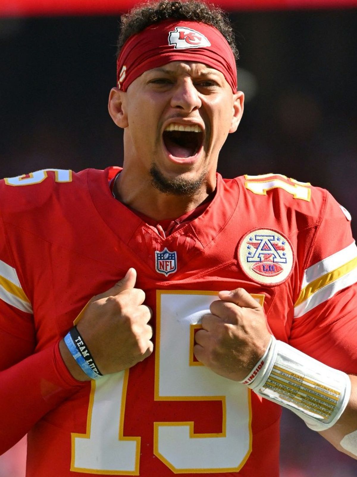 Quarterback Patrick Mahomes von den Kansas City Chiefs