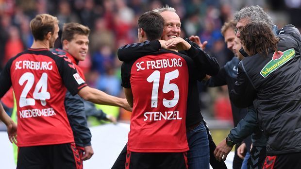 
                <strong>Wenigsten eingesetzen Spieler</strong><br>
                Wenigsten eingesetzen Spieler: Aufsteiger SC Freiburg vertraut auf einen sehr elitären Kreis, der bislang das Vertrauen von Coach Christian Streich bekam. In den sechs Spielen seit Saisonbeginn setzten die Breisgauer nur 16 Spieler ein - kein anderer Klub war so sparsam mit den personellen Ressourcen.
              