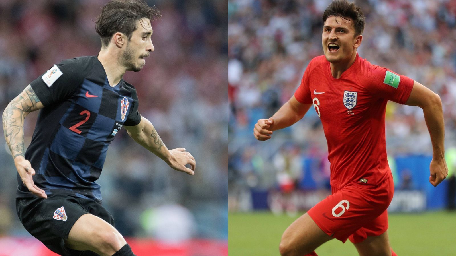 
                <strong>Sime Vrsaljko vs. Harry Maguire</strong><br>
                Vrsaljko - Maguire: Vrsaljko ist ein offensiv ausgerichteter rechter Außenverteidiger, der seine Defensivaufgaben ebenso solide löst. Maguire ist bei den Engländern wohl das Gesicht des Aufschwungs, stand bei der EM 2016 noch in der Fankurve. Er verkörpert Englands neuen Stil mit seinen 1,94 Meter, 100 Kilogramm und seinem "slab-head", Quadratschädel, am besten. Der Punkt geht an Maguire.
              