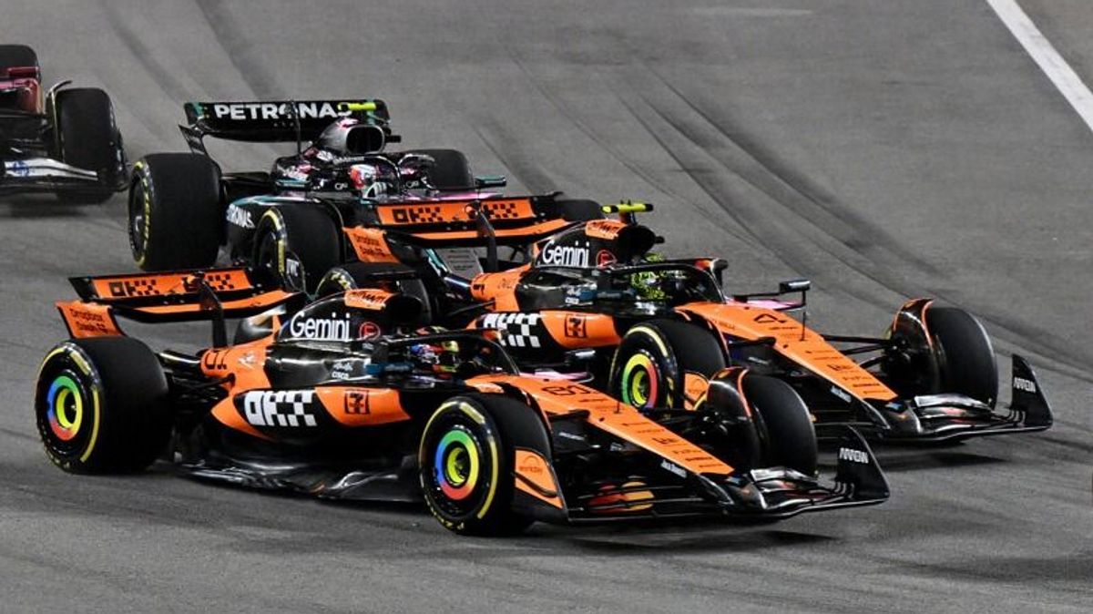 Lando Norris und Oscar Piastri kamen sich in der Startphase zu nahe