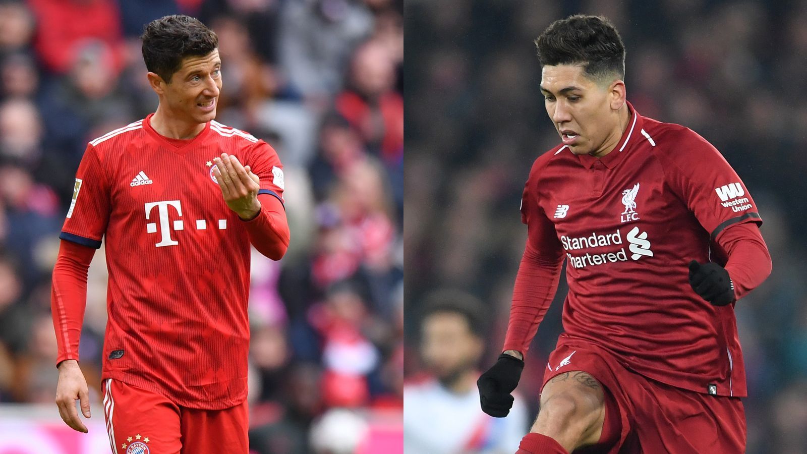 
                <strong>Robert Lewandowski vs. Firmino</strong><br>
                Roberto Firmino hat sich seit seinem Wechsel aus Hoffenheim zu einem Topstar der Premier League entwickelt. Der Brasilianer kommt in dieser Saison auf 13 Tore und fünf Assists. Damit kann er Lewandowski allerdings nicht das Wasser reichen. Der Pole verzeichnet 29 Tore und elf Assists und ist immer noch ein Weltklasse-Torjäger. Punkt Lewandowski. Endstand Bayern 6:5 Liverpool 
              