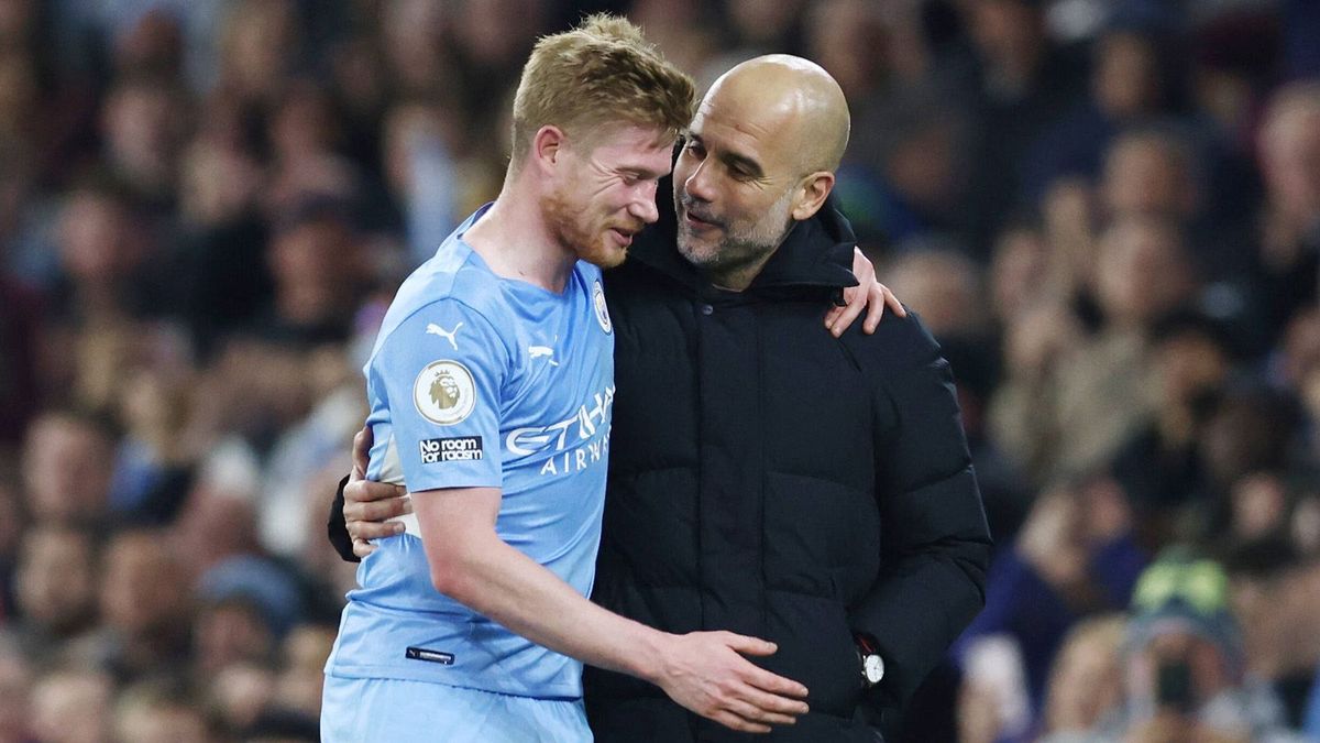 Kevin de Bruyne und Pep Guardiola