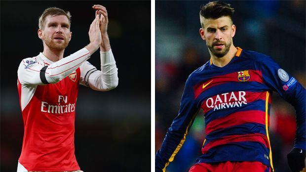 
                <strong>Per Mertesacker vs. Gerard Pique</strong><br>
                Per Mertesacker vs. Gerard Pique: Beide Innenverteidiger sind nicht die schnellsten, gleichzeitig überzeugen beide mit gutem Stellungsspiel und Organisationstalent. Auf Champions-League-Niveau ist Pique allerdings der komplettere Verteidiger. Arsenal vs. Barca 2:1.
              