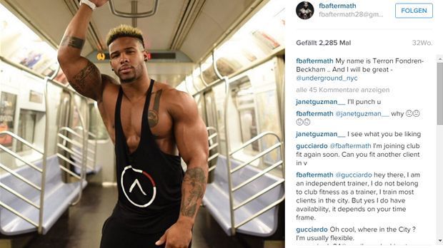 
                <strong>Terron F. Beckham beim Foto-Shooting</strong><br>
                Mittlerweile hat Terron 122.000 Follower auf Instagram, ist Personal Trainer in New York und hat ein eigenes Fitness-Programm. Zudem schauen sich auf YouTube täglich Tausende seine Fitness-Videos an.
              