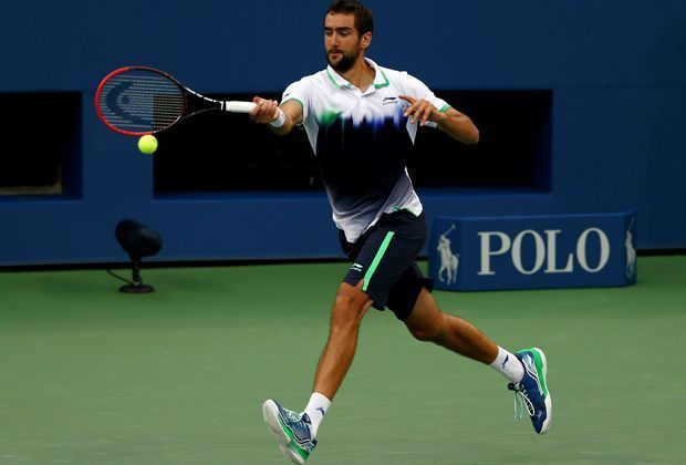 
                <strong>Finale Marin Cilic - Kei Nishikori</strong><br>
                Aber nicht nur mit dem Aufschlag, auch mit der Vorhand bestimmt Cilic die Ballwechsel.
              