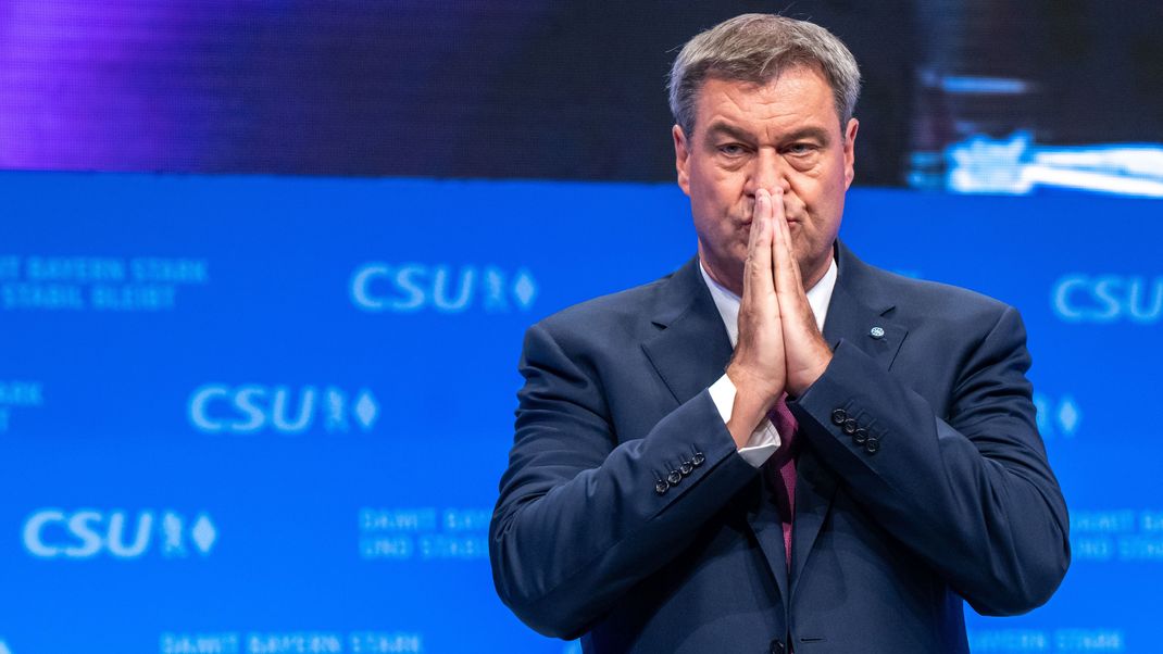 Bayerns Ministerpräsident Markus Söder auf dem CSU-Parteitag in München