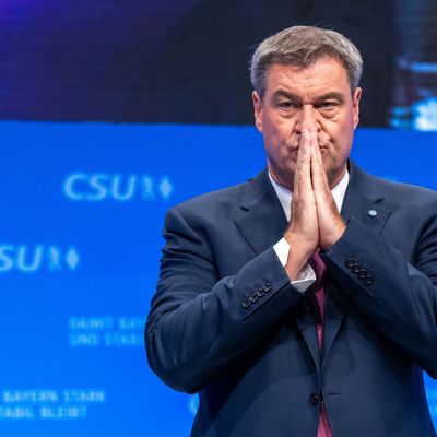 Bayerns Ministerpräsident Markus Söder auf dem CSU-Parteitag in München