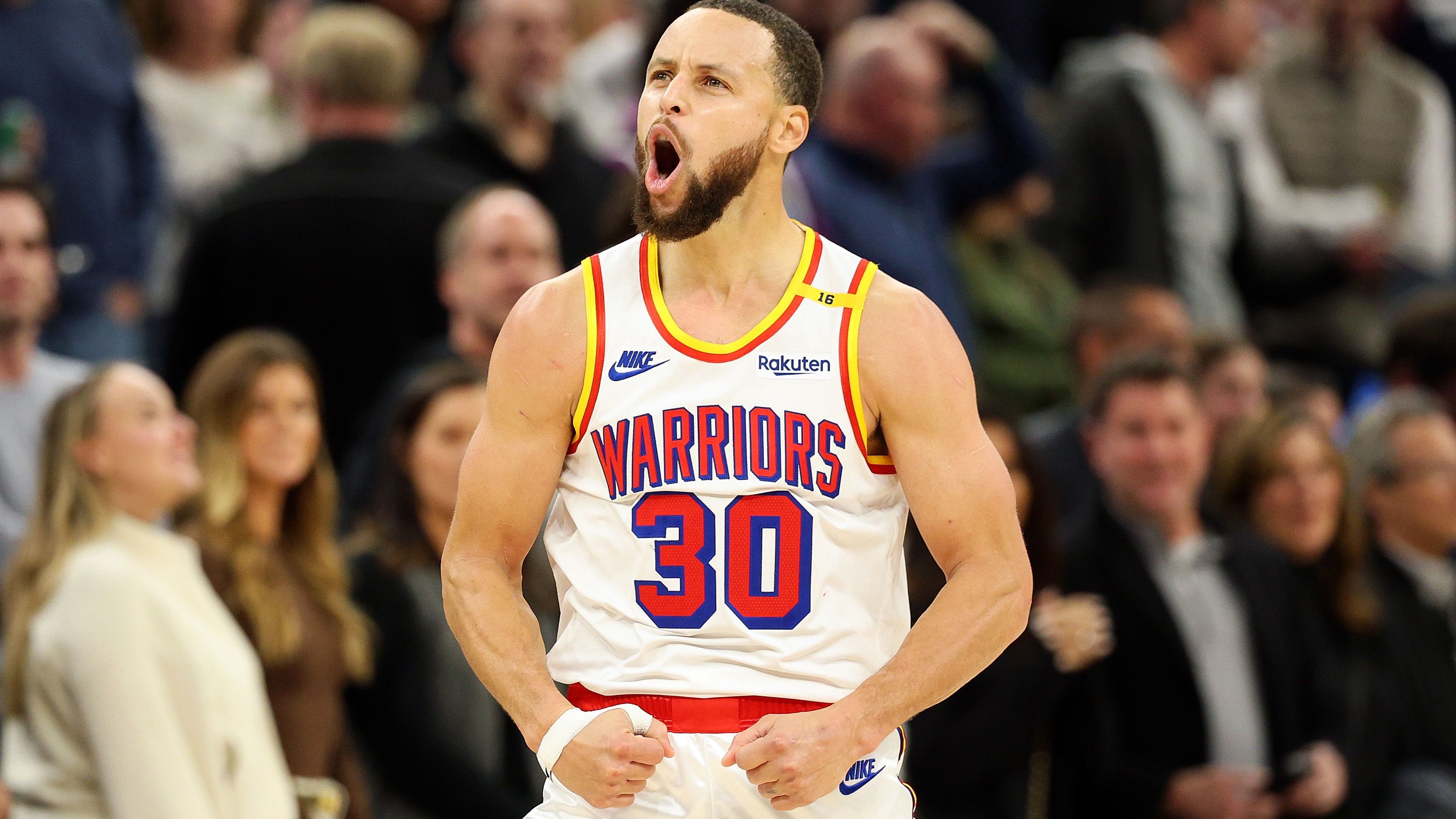 <strong>Steph Curry (Western Conference) - Starter</strong><br><strong>Team:</strong> Golden State Warriors<br><strong>Position:</strong> Guard<br><strong>All-Star-Nominierungen (vor 2025):</strong> 10<br><strong>Größte Erfolge:</strong> 4x NBA-Champion, 1x Finals-MVP, 2x MVP, 4x All-NBA First Team, 4x All-NBA Second Team, 2x All-NBA Third Team, 1x Olympia-Gold mit den USA