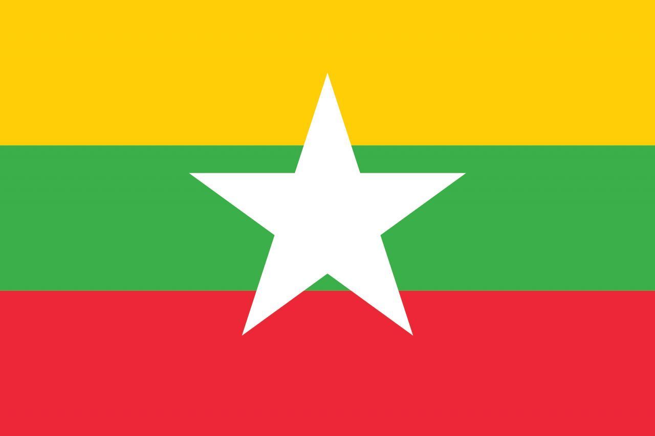 Als der Name in Republik der Union von Myanmar geändert wurde, bekam das Land neben einer neuen Verfassung auch eine neue Flagge.