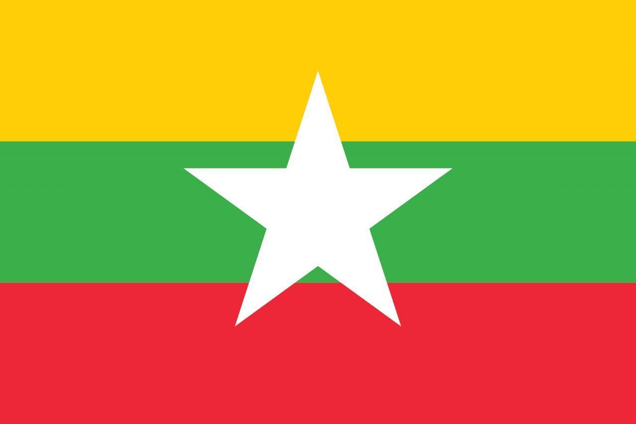 Als der Name in Republik der Union von Myanmar geändert wurde, bekam das Land neben einer neuen Verfassung auch eine neue Flagge.