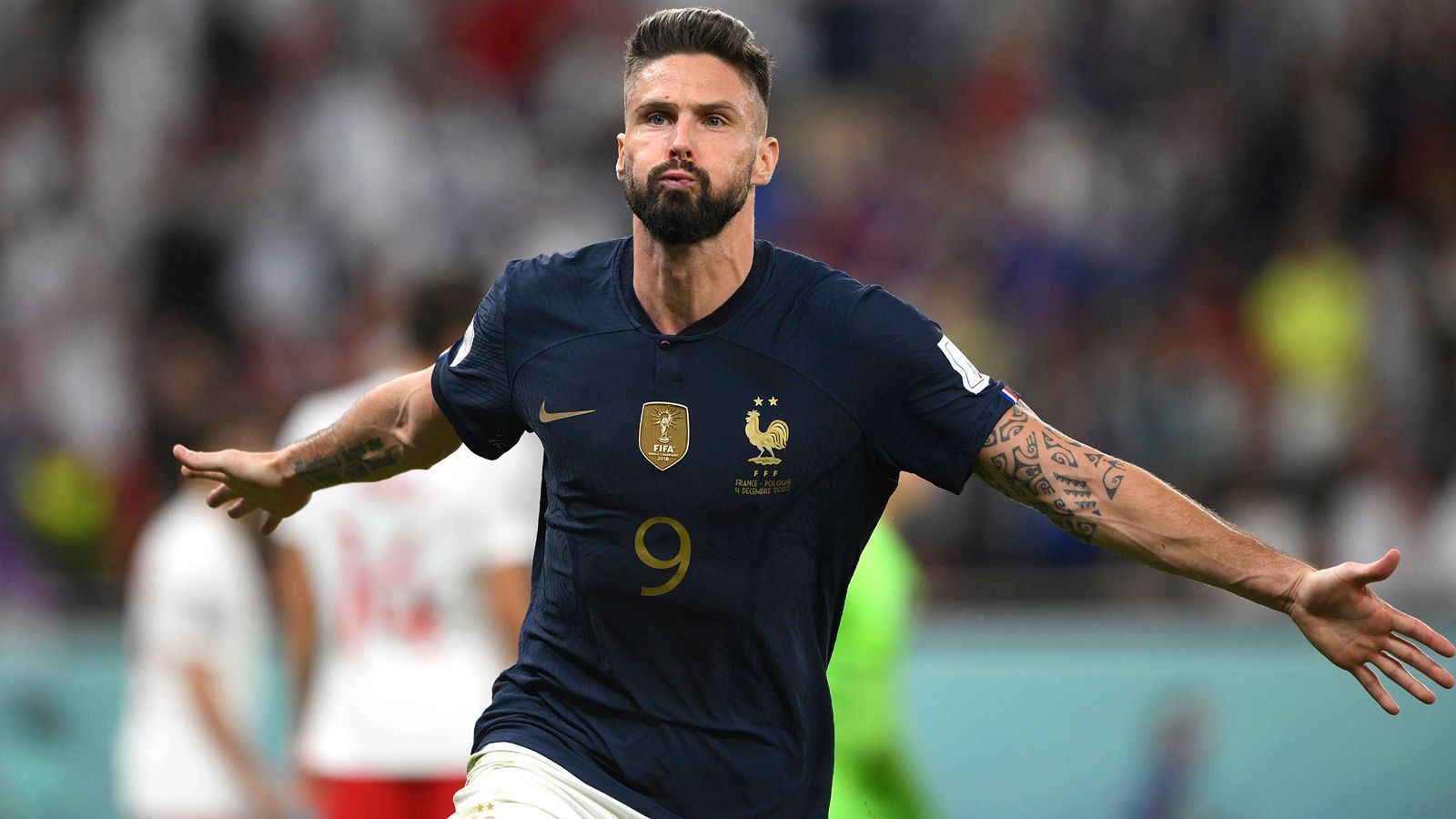 
                <strong>Olivier Giroud (Frankreich)</strong><br>
                &#x2022; 3 WM-Tore<br>&#x2022; Einsatzminuten bei der WM 2022: 228 Minuten<br>&#x2022; Aktueller Verein: AC Mailand<br>
              