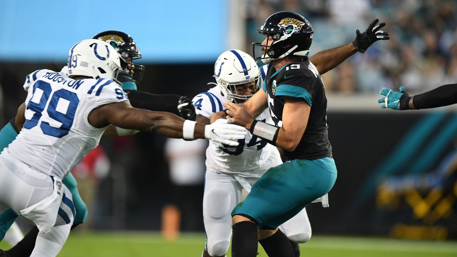 
                <strong>Indianapolis Colts at Jacksonville Jaguars</strong><br>
                Spengemann: "Die Colts-Defense ist zu gut, um den durch Abgänge geschwächten Jaguars einen erfolgreichen Start in die Saison zu erlauben."
              