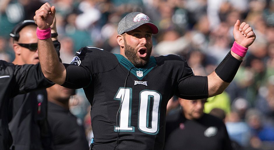 
                <strong>Chase Daniel (Philadelphia Eagles)</strong><br>
                Schon nach einem von ursprünglich drei Vertrags-Jahren ist die Zeit von Chase Daniel bei den Philadelphia Eagles abgelaufen. Kurz nach seiner Entlassung durch die Franchise flattern dem Quarterback 228,12 US-Dollar ins Haus. So hoch fällt die Belohnung für genau einen Pass in der vergangenen Saison aus - der war beim 24:19 über die New York Giants aber auch erfolgreich für 16 Yards Raumgewinn.
              