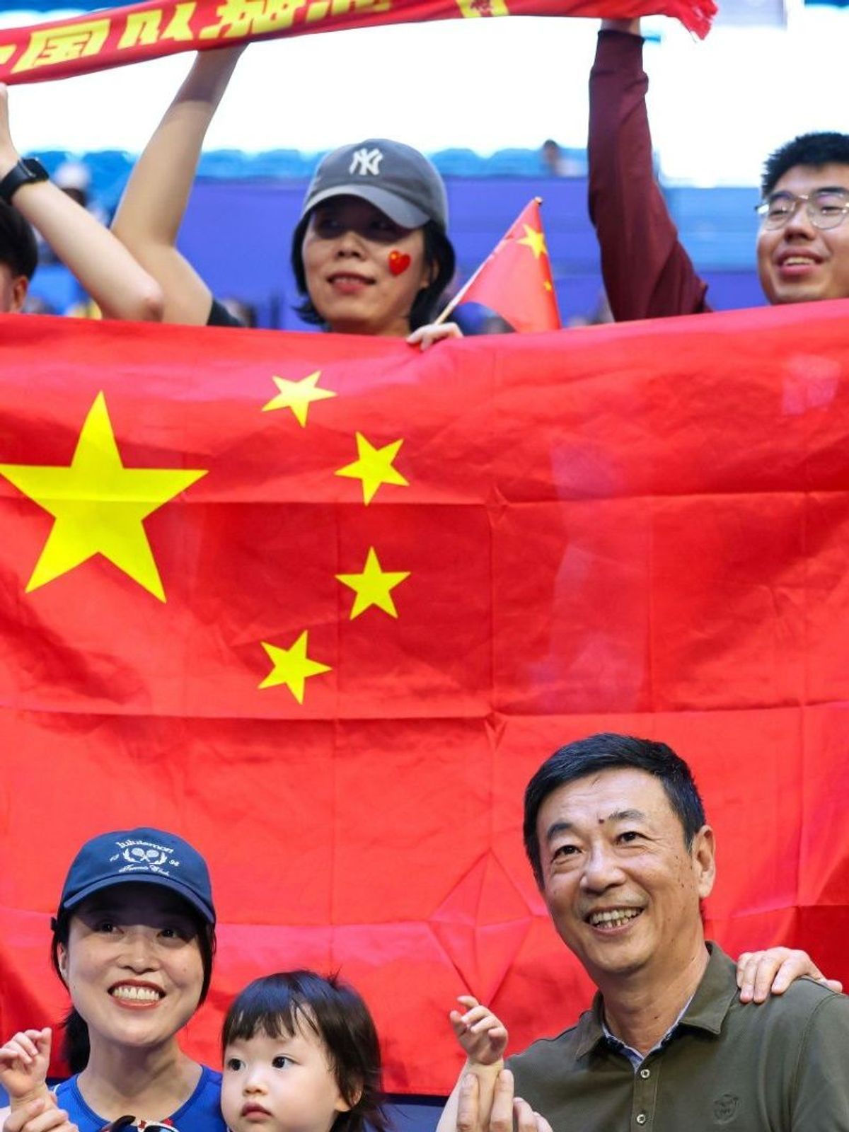 Chinesische Fans in Perth