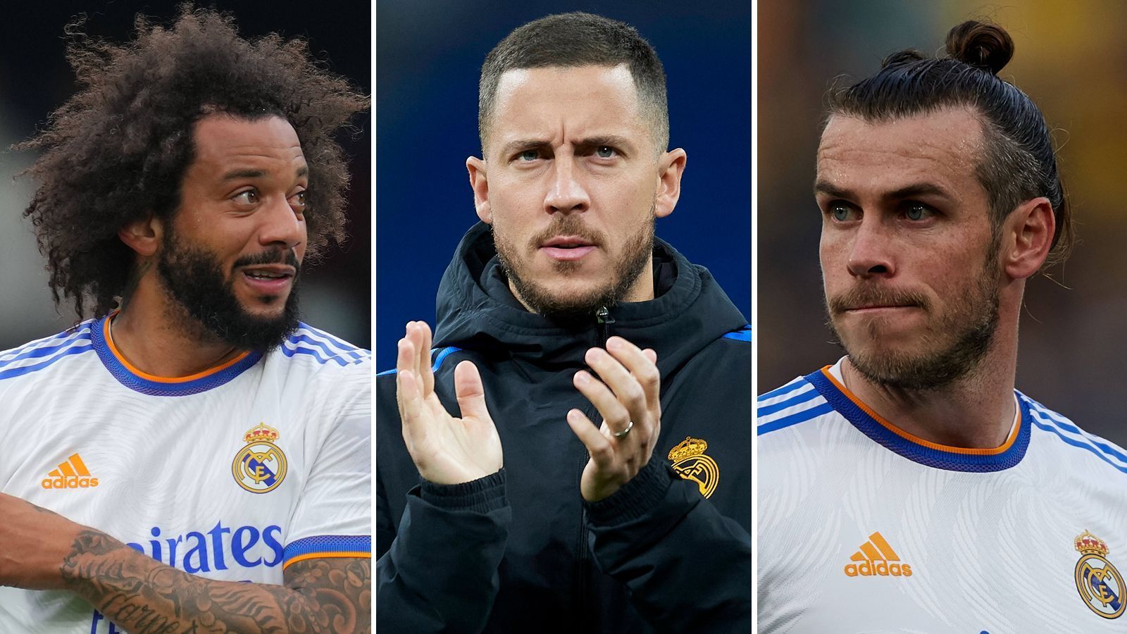 
                <strong>Marcelo, Hazard, Bale und Co.: Das ist die Streich-Liste von Real Madrid</strong><br>
                Um im Sommer die potenziellen Mega-Deals von Kylian Mbappe oder Erling Haaland ermöglichen zu können, muss Real sowohl Platz im Kader schaffen als auch bei den Spielergehältern Geld freischaufeln. Die Königlichen stehen demnach vor einem großen Umbruch. ran zeigt euch die Liste an Spielern, die bei Real wohl keine Zukunft mehr haben.
              