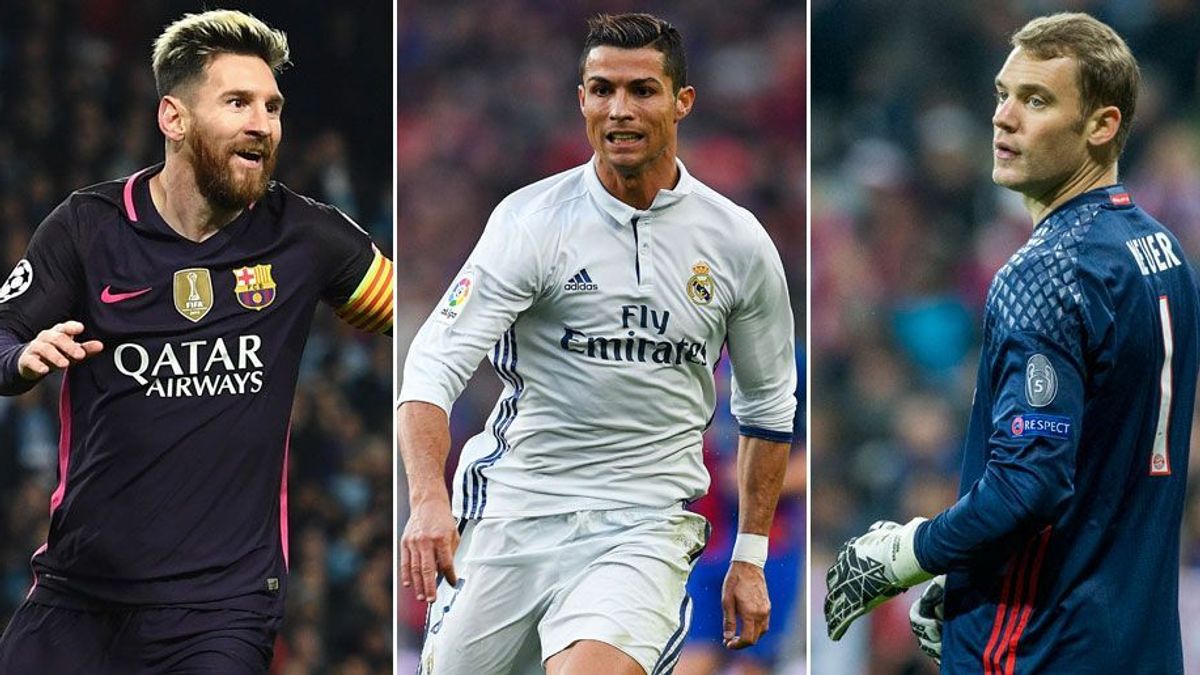 Messi, Ronaldo, Neuer