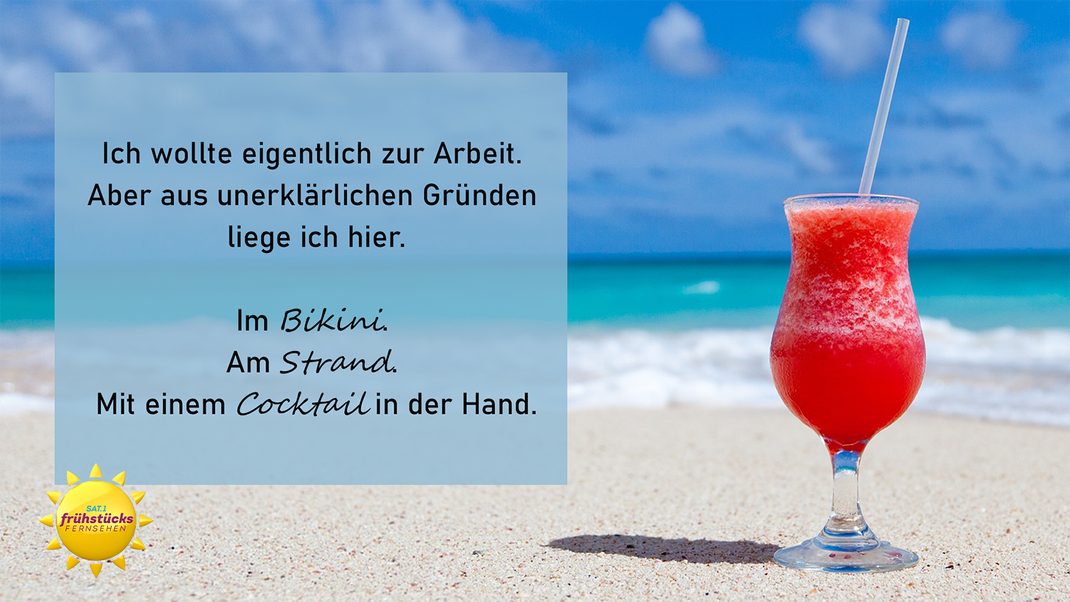 Ein Cocktail am Meer - was will man mehr?