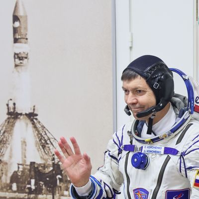 Kosmonaut Oleg Kononenko kurz vor seinem Start am 15. September 2023