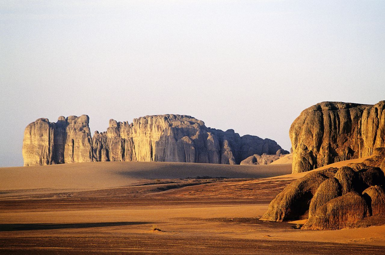 Das Tibesti-Gebirge im Tschad: Ein Teil davon ist der Vulkan Emi Koussi, die höchste Erhebung der Sahara.