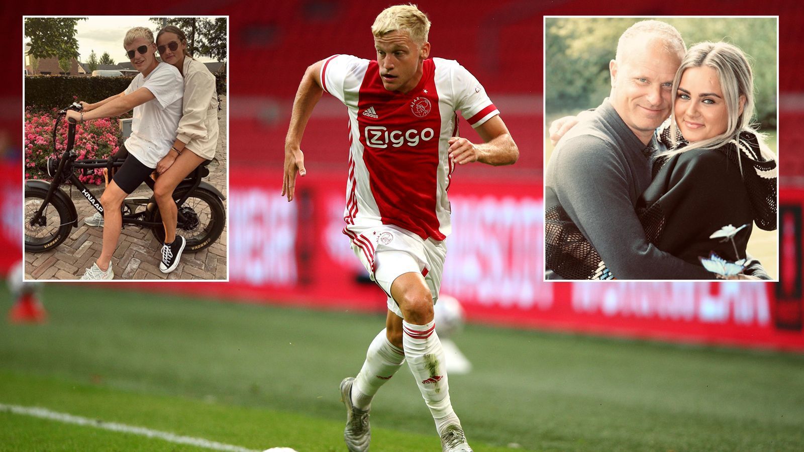 
                <strong>Donny van de Beek und Estelle Bergkamp</strong><br>
                Ajax-Juwel Donny van de Beek soll laut übereinstimmenden Medienberichten vor einem Wechsel zu Manchester United stehen. Der 23-Jährige würde auch Freundin Estelle mit auf die Insel mitbringen. Sie ist wiederum in London geboren und die Tochter einer Arsenal-Ikone. Werden Donny und Estelle das neue Glamour-Paar bei den "Red Devils"?
              