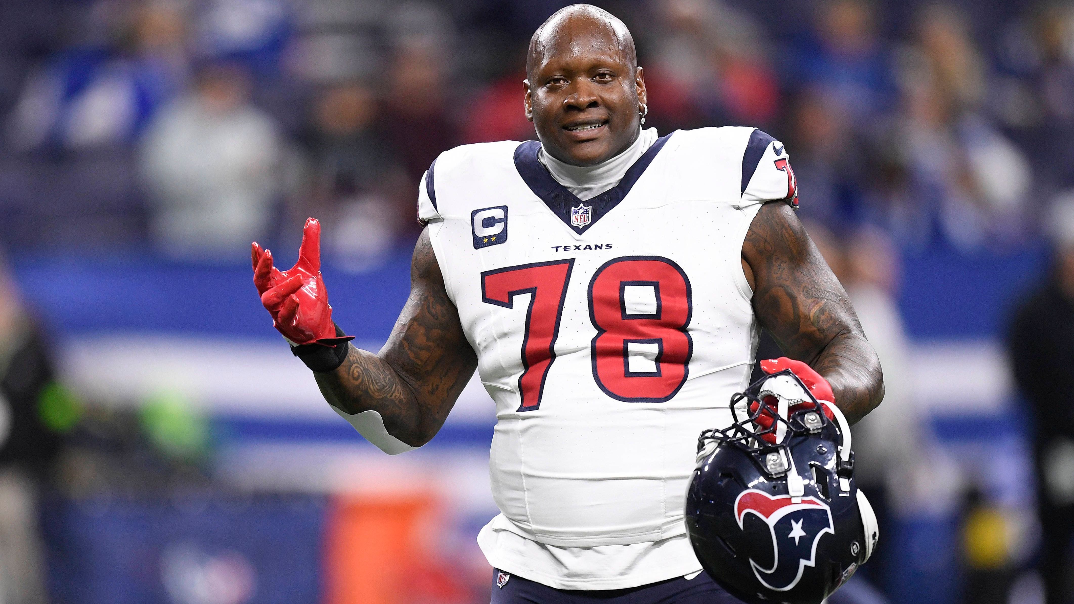 <strong>Houston Texans</strong><br>QB C.J. Stroud, OT Laremy Tunsil, WR Stefon Diggs, DE Will Anderson, Jr., LB Azeez Al-Shaair, S Jimmie Ward, LS Jon Weeks