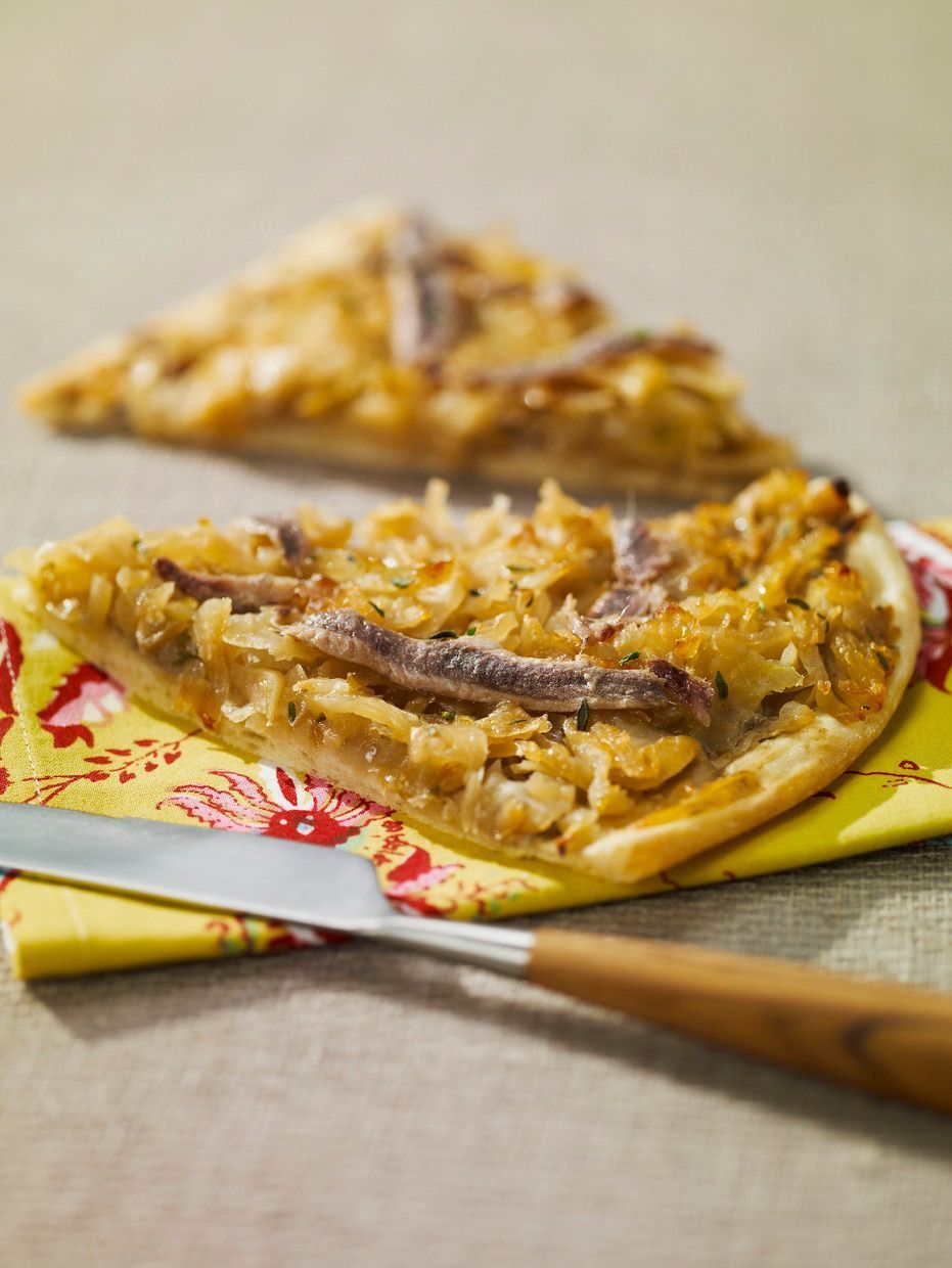Enie backt: Rezept-Bild  Zwiebelkuchen mit Sardellen	