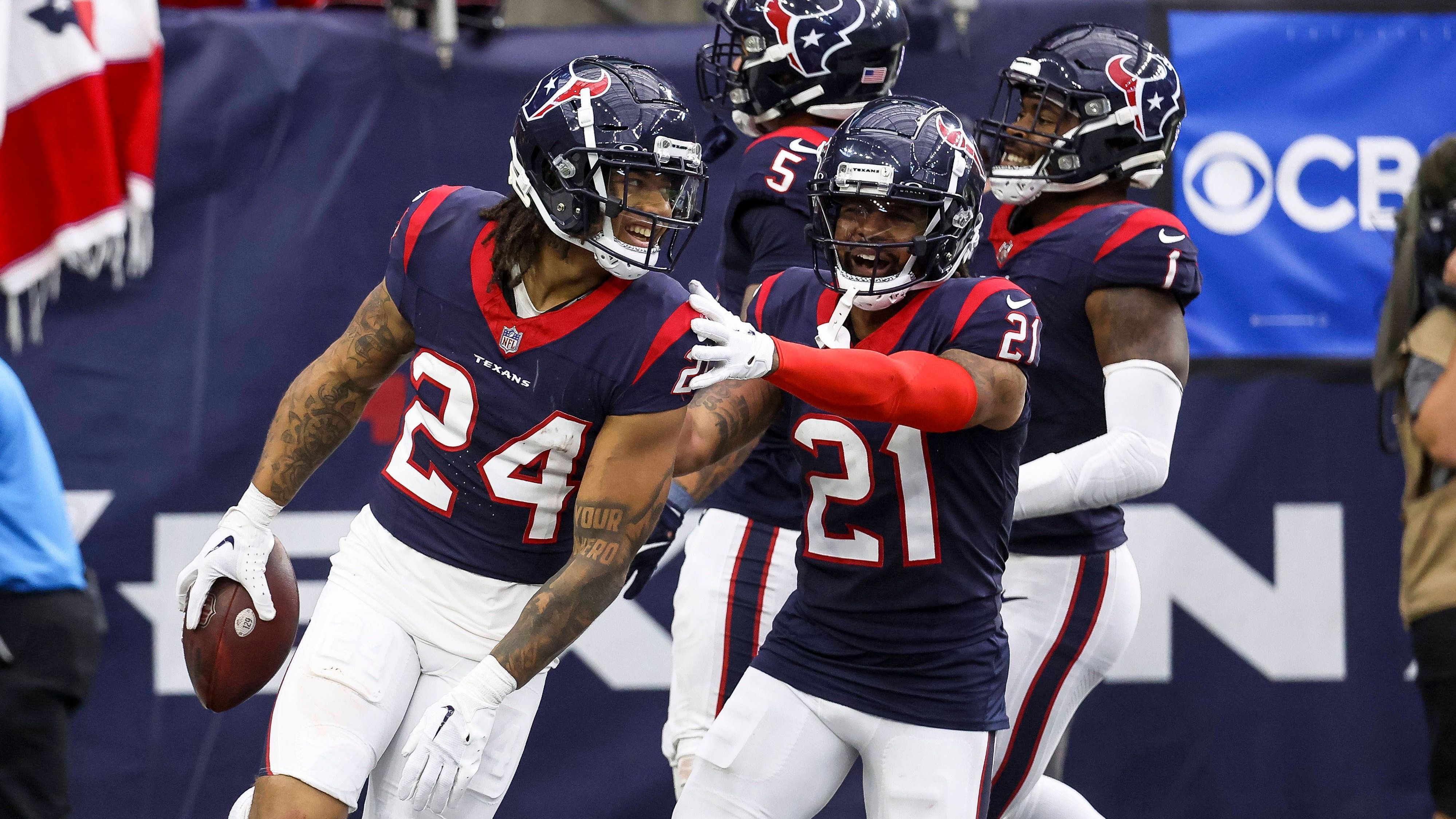 <strong>Platz 9: Houston Texans - 44,3 Millionen US-Dollar</strong><br>Anzahl der Spieler: 16<br>Top-Verdiener: Derek Stingley Jr. (CB) - 9,5 Millionen US-Dollar<br>Durchschnitts-Cap-Space pro Spieler: 2,7 Millionen US-Dollar<br>Prozentualer Anteil der&nbsp;Secondary am Cap Space: 17,06%